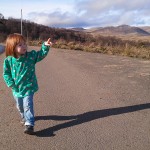 A child pointing with a witchy finger