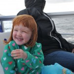 A child on a ferry